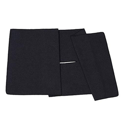 Mile High Life | Pro Tour Caddy Towel | 17" x 40" with 8" Center Slit | Premium Microfiber Waffle Texture - color: Black, size: 17" x 40"