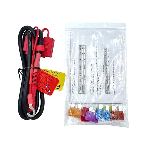 Gerbing 12V Battery Harness with 6 Color-coded Fuses – Replacement Battery Harness Compatible with 12V Heated Clothing