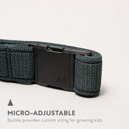Arcade Belts A2 Youth Unisex Adventure Stretch Belt | Heavy Duty Elastic, Metal Free Buckle - color: Atlas - Jalapeno