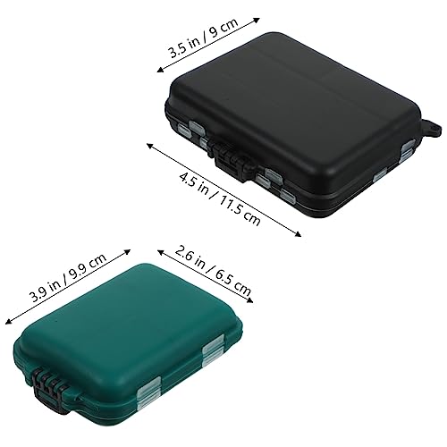 2pcs Fishing Gear Box Tackle Storage Box Lure Bait Case Saltwater Fishing Tackle Organizer Lightweight
