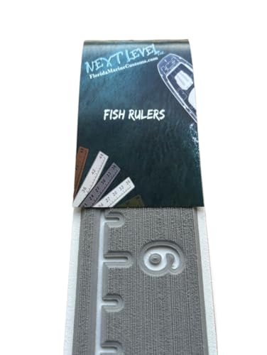 Next Level Inc. | Fish Ruler | SeaDek | 36 inch Fish Measurement Tool | Perfect for Boats and Kayaks | Storm Gray/White - color: Storm Gray/White