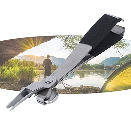 2 Pcs 4 in 1 Fly Line Clippers Fishing Knot Tying Tool Fly Fishing Quick Knot Tool Fast Nail Knotter Lines Clipper Hook Eye Cleaner with Retractor