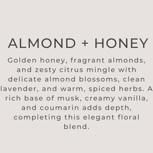 River Birch Almond Honey Scented Linen and Room Spray | Home Fragrance | 4 oz Glass Amber Bottle | Luxury Signature Scent | Handmade in Texas - color: Almond Honey