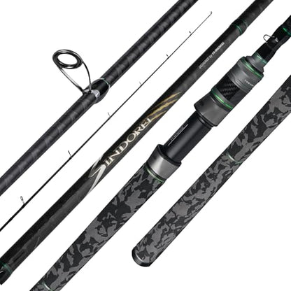 HANDING SINDOREI Heavy Fishing Rod, 2-Piece Heavy Casting & Spinning Rod | Big Game Rod Suitable for Swimbaits Jigs Catfish Musky Striper, Freshwater & Inshore Saltwater - size: 7'6''- Heavy - 20-40LB