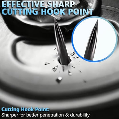 Dovesun Fishing Treble Hooks Outward-Angled Point 3X Strong Professional V Triple Fishing Hooks for Saltwater and Freshwater 50PCS Size #10#8#6#4#2 - size: #6 * 50PCS