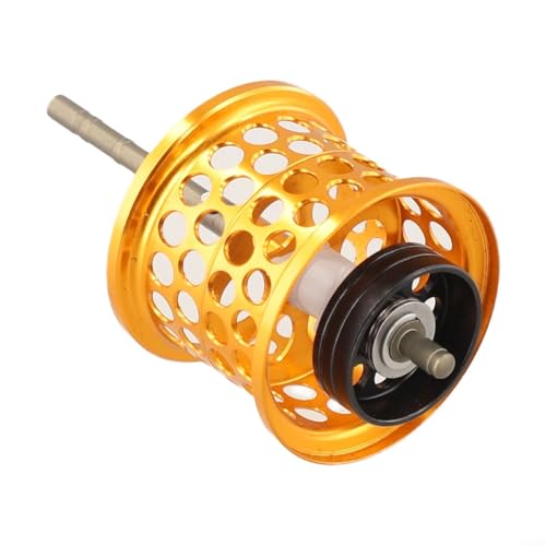 FABULETTA Spool for Casting Reel, Lightweight Aluminum Bobbin, Compatible with Tatula SV TW/SV-100, 4 Colors, Fishing Reel Parts Repair(golden) - color: golden