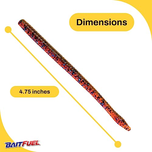 BAITFUEL Finesse Worm - color: Kentucky Special