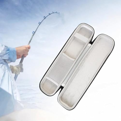 kowaku Hard Shell Fishing Carrying Case Fishing Rod Reel Organizer Shock Proof Multi-use Fishing Carry Bag for Fishing Poles Anglers
