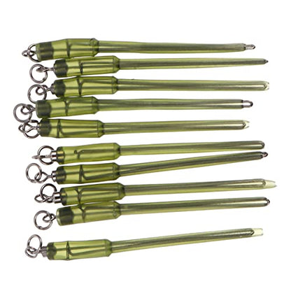 Happyyami 10Pcs Portable Carp Fishing Swivels Heavy Duty Fishing Hook Connector for Outdoor Tackle Durable Accessories for Freshwater Saltwater Fishing