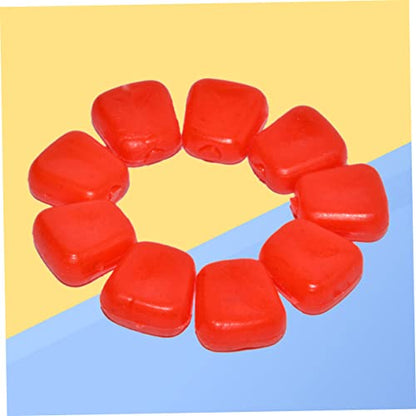 Totority 50Pcs Simulation Floating Fish Lures Artificial Corn Baits for Carp Fishing Reusable PVC Material Freshwater Saltwater Use Red