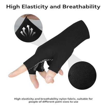 Summer Touchscreen Gloves for Women and Men, Anti-Slip Light Weight Half-Finger Gloves for Hiking, Warm Glove Cycling Driving, Cold Weather, Running, Outdoor Sports, Daily Work