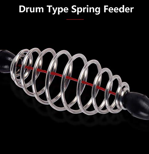 Dyxssm Trap Fishing Hooks Carp Fishing Baits Hook Lure with Fishing Spring Carp Feeder (Pack of 4) - size: 6#