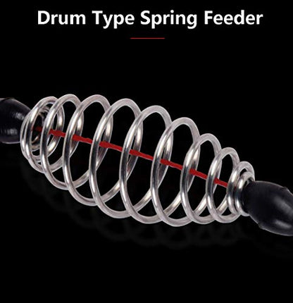 Dyxssm Trap Fishing Hooks Carp Fishing Baits Hook Lure with Fishing Spring Carp Feeder (Pack of 4) - size: 15#