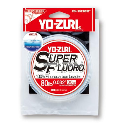 YO-Zuri Fluorocarbon Line Super Fluoro 30YDS/100YDS Color: Clear - style: Fishing-line