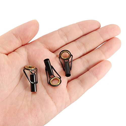 PATIKIL Fishing Rod Tips Repair Kit Stainless Steel Ring Guide for Saltwater Freshwater Fishing - size: 5mm