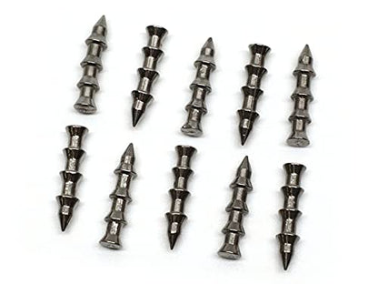 (10 Pack) - Harmony Fishing Company Tungsten Nail Weights [Select Size] (Lead-Free/No Lead Nail Weights for Neko/Wacky Rig Fishing) (Natural, 1/16oz) - size: 1/16oz