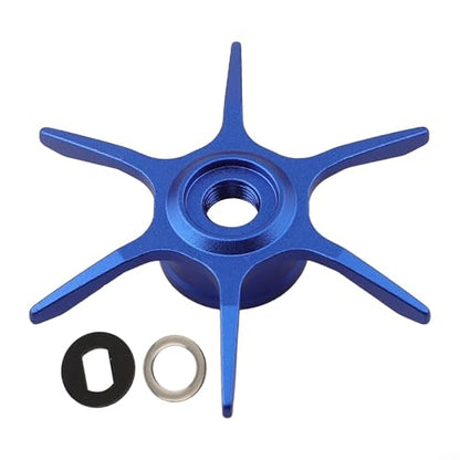 Modified Star Brake For Abu Garcia Max Series B3/B4/P3/P4/P5 Fishing Reel, 6-Star Drag Adjustment Knob, Aluminum Alloy DIY Replacement Part (right hand blue) - color: blue, size: right hand