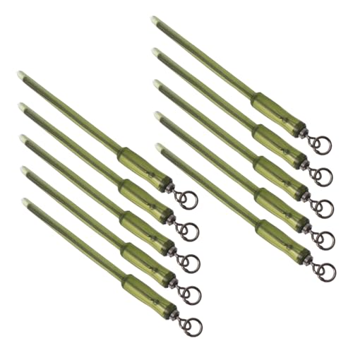 Happyyami 10pcs Carp Fishing Swivels Terminal Tackle for Bass Carp Super Strong Outdoor Fishing Gear