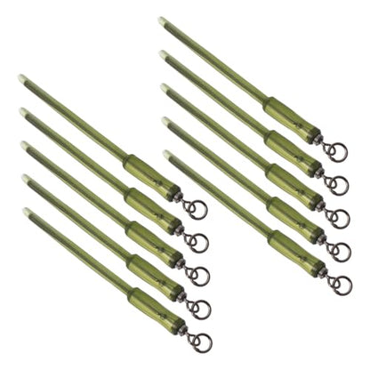 Happyyami 10pcs Carp Fishing Swivels Terminal Tackle for Bass Carp Super Strong Outdoor Fishing Gear
