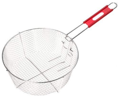 Lodge Silver Deep Fry Basket - Nickel-Plated Steel Deep Fry Basket - 10.25 Inch (Pack of 3) - size: 10.25 Inch (Pack of 3)