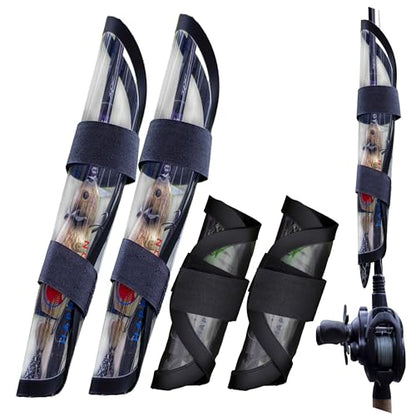 Elite Fishing Lure Covers, 2 Large and 2 Medium, 4-Pack | PVC-Free Ultra-Durable, Weatherproof & Saltwater Ready, Hot-Welded Snag-Proof, Gift Box
