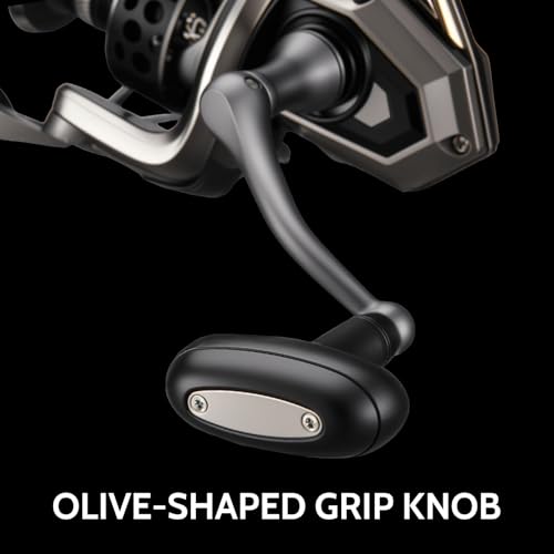 AG Spinning Reel, Freshwater and Saltwater Spinning Fishing Reels, 5+1BB, 22LBs Max Drag, 5.2 Gear Ratios, CNC Aluminum Spool & Handle - size: 2500