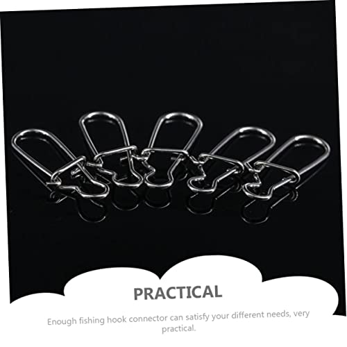 Toddmomy Lure Pin Hook Fishing Lure Connector Fishing Tackle Kit Fishing Snaps Clip Fishing Supply Fishing