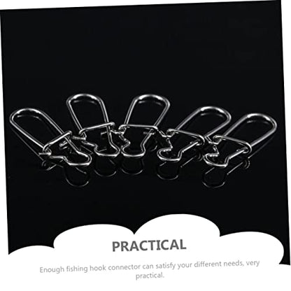 Toddmomy Lure Pin Hook Fishing Lure Connector Fishing Tackle Kit Fishing Snaps Clip Fishing Supply Fishing