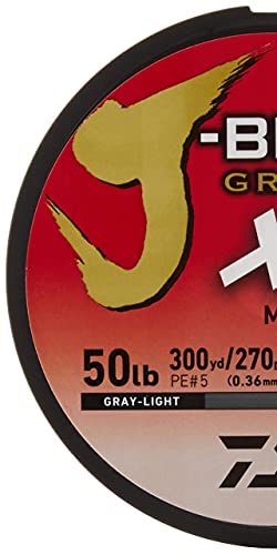 Daiwa J-Braid Grand 8 X 300 YDS Filler Spool - color: GRAY LIGHT, style: 300 Yards 50 Lb
