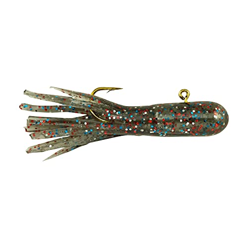 Berkley PowerBait Pre-Rigged Atomic Tubes Fishing Soft Bait - color: Smoke Rainbow Sparkle, size: 1/32 oz