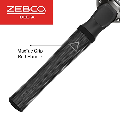 Zebco Delta Spincast Reel and Fishing Rod Combo, Instant Anti-Reverse Clutch, Changeable Right- or Left-Hand Retrieve, Pre-Spooled with Zebco Fishing Line - style: 5'6" Rod, Size 20 Reel