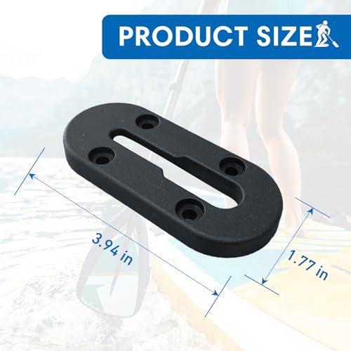 Kayak Track, Kayak Low Profile Track,Kayak Rail, Kayak Accessories Mount Track, Kayak Paddle Holder Kayak Gear Track for Fishing Rod Holde,Fish Finder, Kayak Rod Holder,Anchor Cleats - size: 4 INCH/4 PCS
