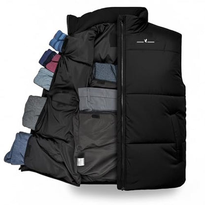 Smart Travel Vest for Men & Women with 12 Hidden Pockets | Avoid Carry-on Fees | Holds 4 Days of Clothes - size: Small