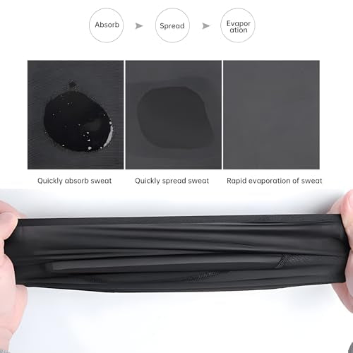 6 Packs Ski Mask Sun UV Protection Hood Breathable, Balaclava Face Mask for Men Women - Motorcycle Fish - color: 6pcs Black-1