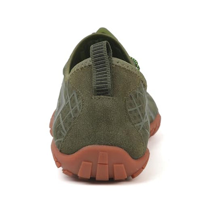 UBFEN Water Shoes for Men Women Quick Dry Swim Aqua Socks | Lightweight Barefoot-style Fit, Rubber Sole, Hiking, Fishing, Kayaking, Beach, Pool, Boating, Diving And Water-to-land Wear - color: Green, size: 14 Women/12 Men