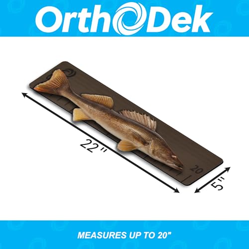20" Fish Ruler for Boats, Laser Engraved Peel and Stick EVA Foam Fish Measuring Board, Fishing Measurement Tape for Fishing Boats, Yachts, Kayaks (Teak) - color: Teak