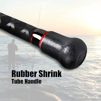 Fiblink Surf Casting Fishing Rod 2-Piece Graphite Travel Baitcasting Fishing Rod - size: Length: 10'