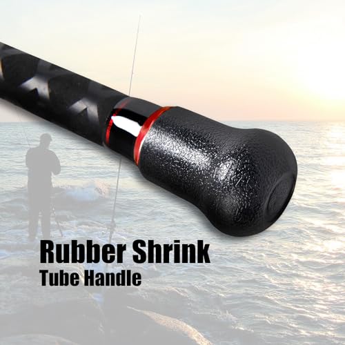 Fiblink Surf Casting Fishing Rod 2-Piece Graphite Travel Baitcasting Fishing Rod - size: Length: 11'