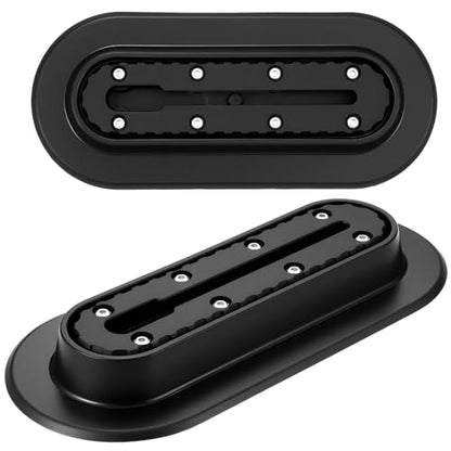 2 Pcs Kayak Rail Mount Track, Inflatable Boat Sup Low Profile Marine Nylon Track for Fishing Rod Holder Cup Holder, Kayak Rail Accessories Gear Mounting for Paddle Holders Finder Anchor Cleats