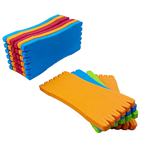 Fishing Leader Line Hook Holder Organizer Foam Board Snelled Fishing Hooks Keeper Leader Wallet Pack of 10