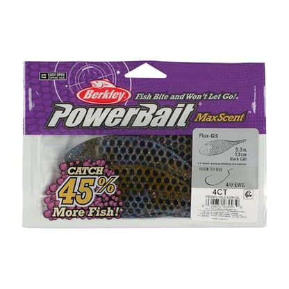 Berkley PowerBait MaxScent Flux-Gill - color: Dark Gill, size: 5.3"