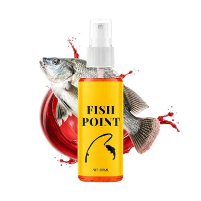 Fish Attractant 80ml Fish Point Scent Liquid | Panfish Bait Scent Attractant for Men Angler Dad Husband Boyfriend Outdoor Trip Dock Boat Lake River Stream