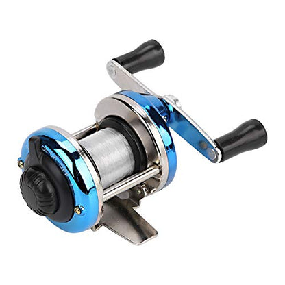Ice Fishing Reel, Durable Metal Baitcasting Reel Blue Inline for Saltwater Freshwater Winter Anglers