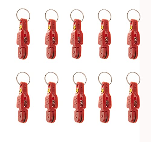 10 Pcs Heavy Tension Snap Release Clips for Weight Planer Board, Downriggers Outrigger Release Clips for Offshore Fishing - color: Red