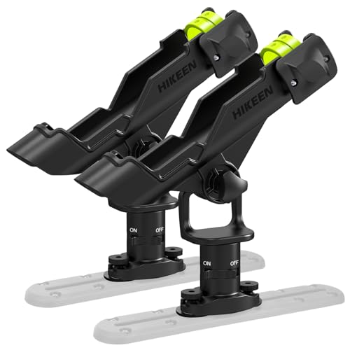 Kayak Fishing Rod Holder, 1Pack / 2Pack | Track Mount / Deck Mount, 360 Degree Adjustable, For Fishing Boat, Fishing Pole Holder - style: 2pack