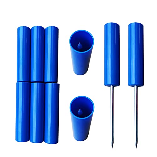 Fishing Rod Holders for Bank Fishing,Bank Fishing Rod Rack Stand,Fishing Pole Holders Ground, with Fishing Rod Alarm Bell - color: Blue