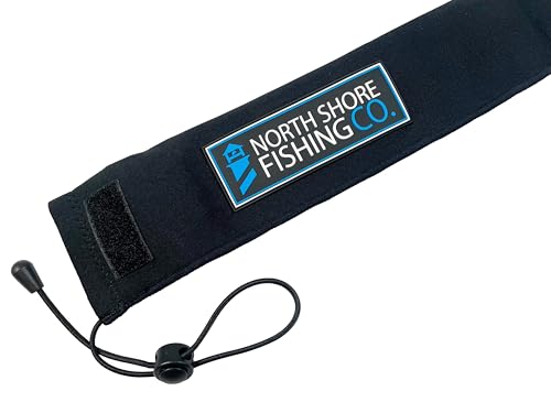 Premium Neoprene Fishing Rod Sleeve – Floating, Puncture Resistant, Labeled Protective Sock for Casting, Spinning, Trolling Fishing Rods - color: Black, size: 52", style: Spinning