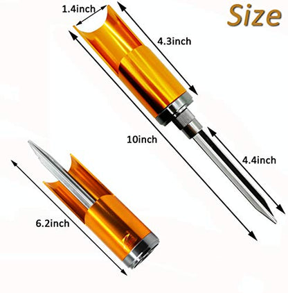 Fishing Rod Pole Holder Ground Support Stand – Universal Aluminium Alloy Fishing Rod Holder Detachable Pole Stand for Bank Shore Fishing