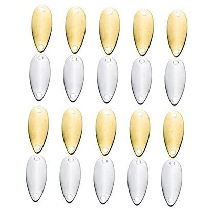 20pcs Professional Metal Fishing Baits for Freshwater Creative Sinking Fishing Lures Bright Colors for Bass and Panfish
