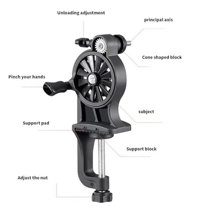 Speed Fishing Line Winding Machine Adjustable Line Spoolers, Lines Winder with Secure Table Clamp Lines Winder